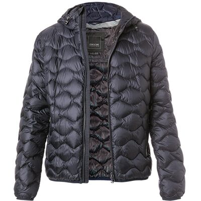 Geox Herren Daunenjacke blau Mikrofaser unifarben blau 56 (XXL) male Geox Herren Daunenjacke blau Mikrofaser unifarben blau 56 (XXL) male