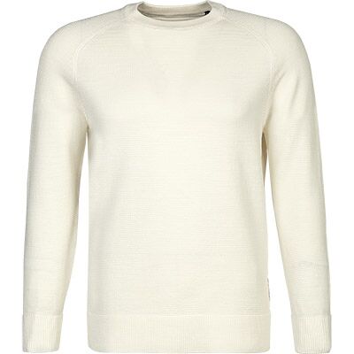 Marc O' Polo Pullover weiß Baumwolle unifarben weiß L male Marc O' Polo Pullover weiß Baumwolle unifarben weiß L male