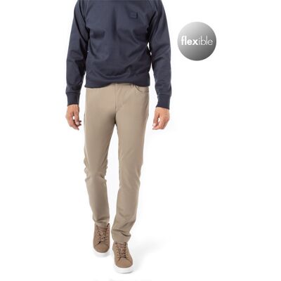 Boss Green Herren Hose beige Mikrofaser beige 54 male Boss Green Herren Hose beige Mikrofaser beige 54 male