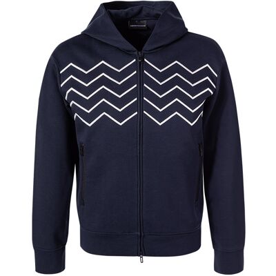Giorgio Armani EMPORIO ARMANI Herren Sweatjacke blau Mikrofaser unifarben blau XL male Giorgio Armani EMPORIO ARMANI Herren Sweatjacke blau Mikrofaser unifarben blau XL male