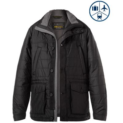 Bugatti Herren Steppjacke schwarz Mikrofaser unifarben schwarz 54 (XL) male Bugatti Herren Steppjacke schwarz Mikrofaser unifarben schwarz 54 (XL) male