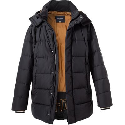 HECHTER PARIS Herren Steppjacke schwarz Mikrofaser unifarben schwarz 54 (XL) male HECHTER PARIS Herren Steppjacke schwarz Mikrofaser unifarben schwarz 54 (XL) male