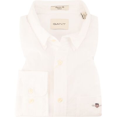 Gant Herren Hemd weiß Baumwolle weiß 4XL male Gant Herren Hemd weiß Baumwolle weiß 4XL male
