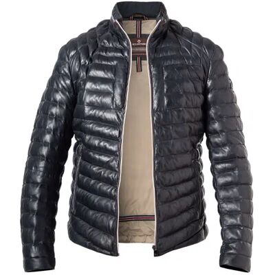 MILESTONE Herren Lederjacke blau Lammleder unifarben blau 46 (XS) male MILESTONE Herren Lederjacke blau Lammleder unifarben blau 46 (XS) male
