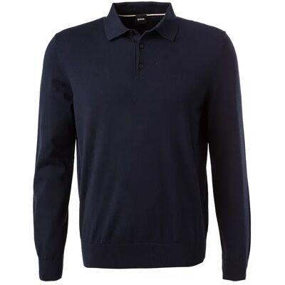 Boss Black Herren Pullover blau Baumwolle unifarben blau M male Boss Black Herren Pullover blau Baumwolle unifarben blau M male