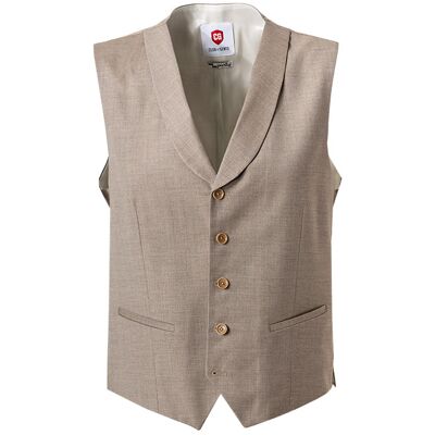 CG Herren Weste beige Schurwolle beige 44 male CG Herren Weste beige Schurwolle beige 44 male
