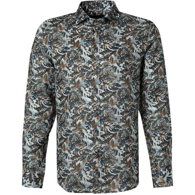 Bugatti Herren Hemd blau Leinen blau XL male Bugatti Herren Hemd blau Leinen blau XL male