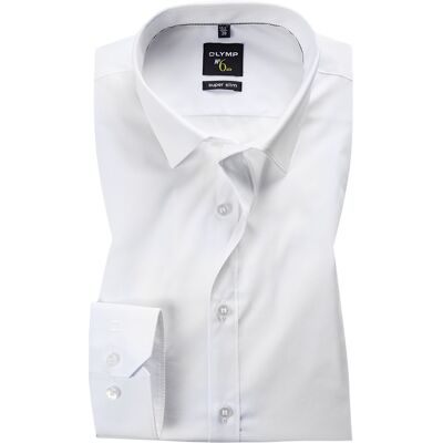 OLYMP Herren Hemd weiß Baumwoll-Stretch weiß 39 male OLYMP Herren Hemd weiß Baumwoll-Stretch weiß 39 male