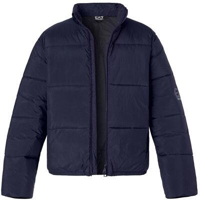EA7 Herren Steppjacke blau Mikrofaser unifarben blau XL male EA7 Herren Steppjacke blau Mikrofaser unifarben blau XL male