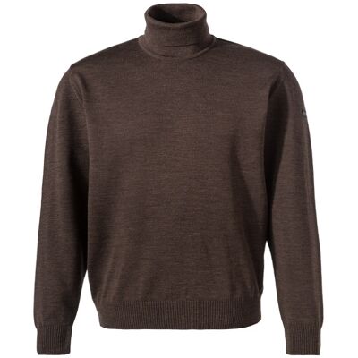 MAERZ Muenchen Herren Rollkragenpullover braun Merinowolle unifarben braun 54 (XL) male MAERZ Muenchen Herren Rollkragenpullover braun Merinowolle unifarben braun 54 (XL) male