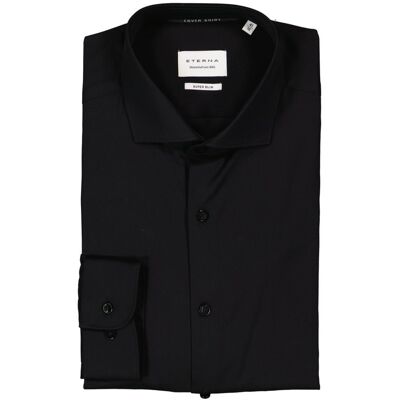 ETERNA Herren Hemd schwarz Baumwolle schwarz 43 male ETERNA Herren Hemd schwarz Baumwolle schwarz 43 male
