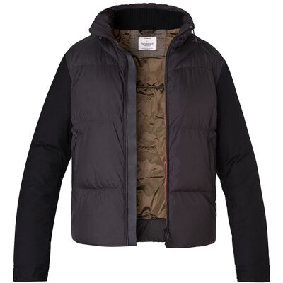 handstich Herren Steppjacke schwarz Mikrofaser unifarben schwarz 52 (L) male handstich Herren Steppjacke schwarz Mikrofaser unifarben schwarz 52 (L) male