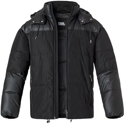 KARL LAGERFELD Herren Steppjacke schwarz Mikrofaser unifarben schwarz 54 (XL) male KARL LAGERFELD Herren Steppjacke schwarz Mikrofaser unifarben schwarz 54 (XL) male