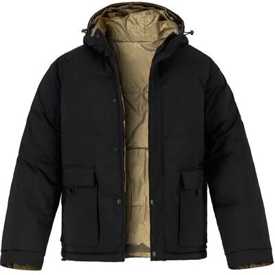 KARL LAGERFELD Herren Steppjacke schwarz Mikrofaser unifarben schwarz 56 (XXL) male KARL LAGERFELD Herren Steppjacke schwarz Mikrofaser unifarben schwarz 56 (XXL) male
