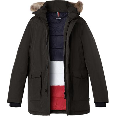 HECHTER PARIS Herren Daunenparka grün Mikrofaser unifarben grün 56 (XXL) male HECHTER PARIS Herren Daunenparka grün Mikrofaser unifarben grün 56 (XXL) male