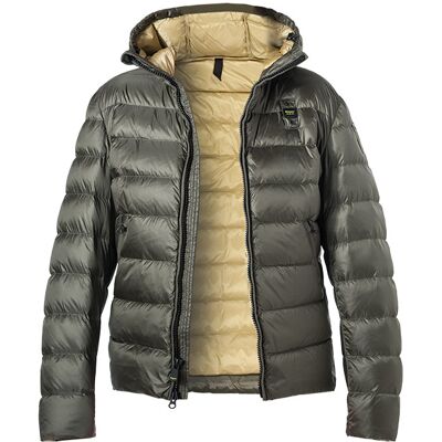 Blauer. USA Herren Daunenjacke grün Mikrofaser unifarben grün L male Blauer. USA Herren Daunenjacke grün Mikrofaser unifarben grün L male