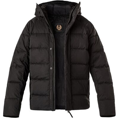 BELSTAFF Herren Daunenjacke schwarz Mikrofaser unifarben schwarz M male BELSTAFF Herren Daunenjacke schwarz Mikrofaser unifarben schwarz M male