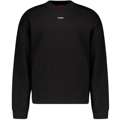 HUGO Herren Sweatshirt schwarz Baumwolle unifarben schwarz L male HUGO Herren Sweatshirt schwarz Baumwolle unifarben schwarz L male