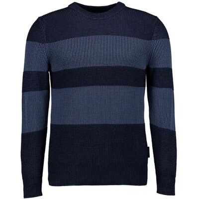 Marc O' Polo Pullover blau Baumwolle gestreift blau XXL male Marc O' Polo Pullover blau Baumwolle gestreift blau XXL male