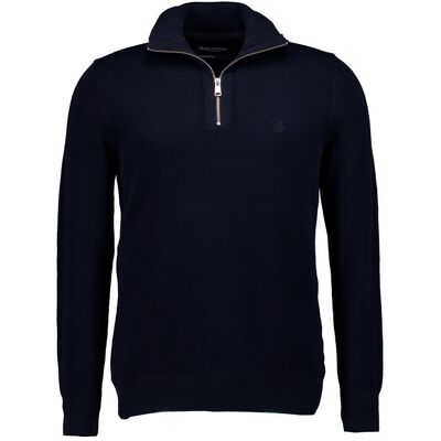 Marc O' Polo Troyer blau Baumwolle unifarben blau L male Marc O' Polo Troyer blau Baumwolle unifarben blau L male