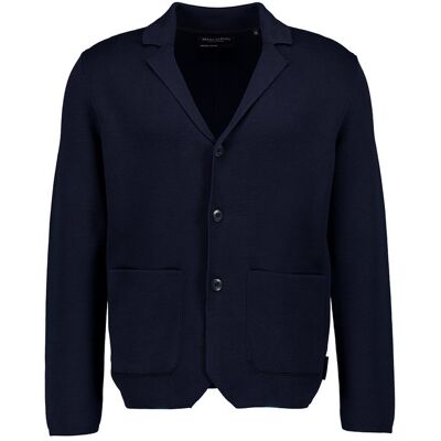 Marc O' Polo Strick-Sakko blau Baumwolle unifarben blau L male Marc O' Polo Strick-Sakko blau Baumwolle unifarben blau L male