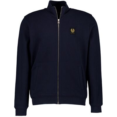 BELSTAFF Herren Sweatjacke blau Baumwolle unifarben blau L male BELSTAFF Herren Sweatjacke blau Baumwolle unifarben blau L male