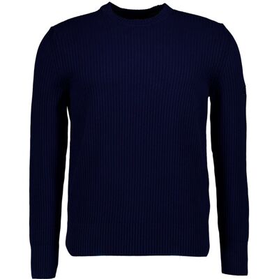 Marc O' Polo Pullover blau Baumwolle unifarben blau XL male Marc O' Polo Pullover blau Baumwolle unifarben blau XL male
