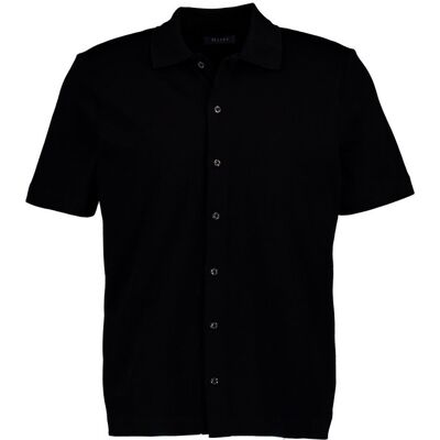 MAERZ Muenchen Herren Kurzarmhemd schwarz Baumwoll-Jersey schwarz 54 male MAERZ Muenchen Herren Kurzarmhemd schwarz Baumwoll-Jersey schwarz 54 male