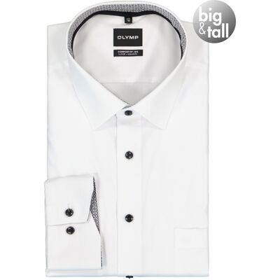 OLYMP Herren Hemd weiß Baumwolle weiß 54 male OLYMP Herren Hemd weiß Baumwolle weiß 54 male