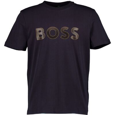 Boss Green Herren T-Shirt blau Baumwoll-Stretch blau S male Boss Green Herren T-Shirt blau Baumwoll-Stretch blau S male