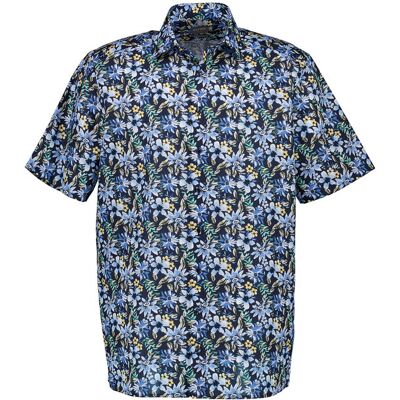OLYMP Herren Kurzarmhemd blau Baumwolle blau 48 male OLYMP Herren Kurzarmhemd blau Baumwolle blau 48 male