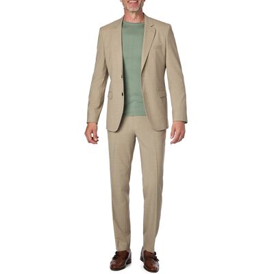 HUGO Herren Anzug beige Woll-Stretch beige 54 male HUGO Herren Anzug beige Woll-Stretch beige 54 male