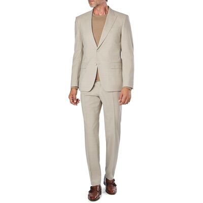 Boss Black Herren Anzug beige Schurwoll-Stretch beige 102 male Boss Black Herren Anzug beige Schurwoll-Stretch beige 102 male