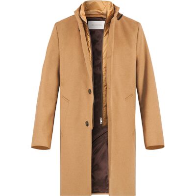 BALDESSARINI Herren Mantel braun unifarben braun 52 (L) male BALDESSARINI Herren Mantel braun unifarben braun 52 (L) male