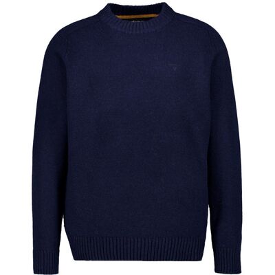 Barbour Herren Pullover blau Wolle unifarben blau S male Barbour Herren Pullover blau Wolle unifarben blau S male