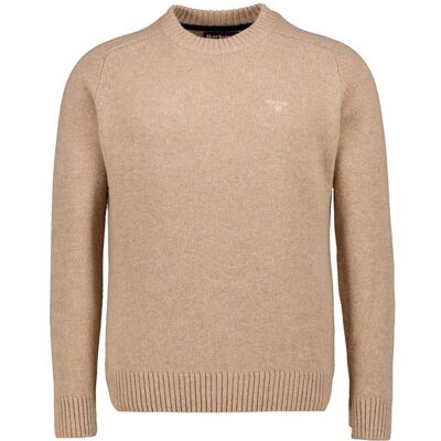 Barbour Herren Pullover beige Wolle unifarben beige S male Barbour Herren Pullover beige Wolle unifarben beige S male