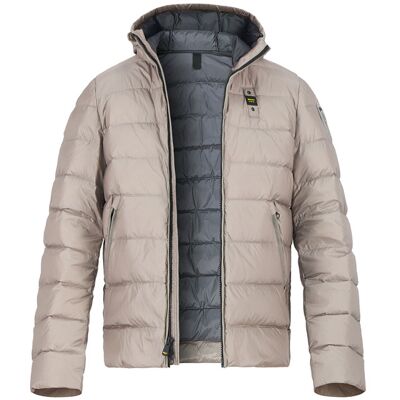 Blauer. USA Herren Daunenjacke grau Mikrofaser unifarben grau M male Blauer. USA Herren Daunenjacke grau Mikrofaser unifarben grau M male