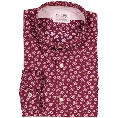 FIL NOIR Herren Hemd rot Baumwolle rot 40 male FIL NOIR Herren Hemd rot Baumwolle rot 40 male