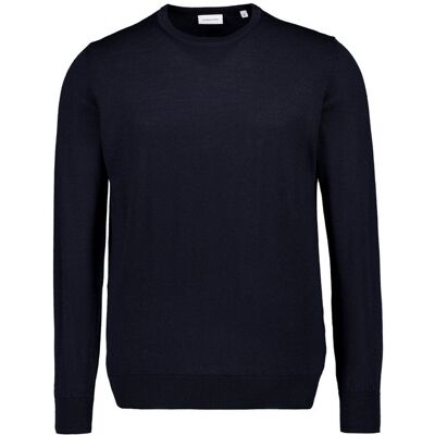 Seidensticker Herren Pullover blau Wolle unifarben blau XL male Seidensticker Herren Pullover blau Wolle unifarben blau XL male