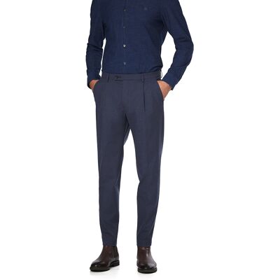 Bugatti Herren Bundfaltenhose blau blau 36/34 male Bugatti Herren Bundfaltenhose blau blau 36/34 male