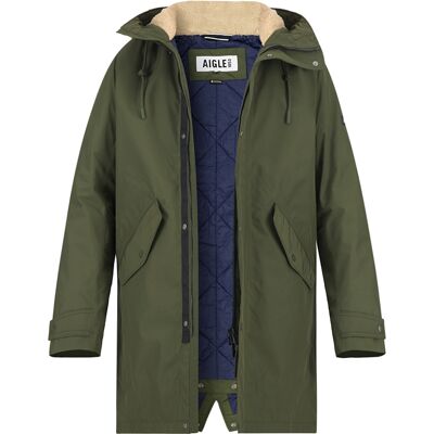 Aigle Herren Parka grün Mikrofaser unifarben grün M male Aigle Herren Parka grün Mikrofaser unifarben grün M male