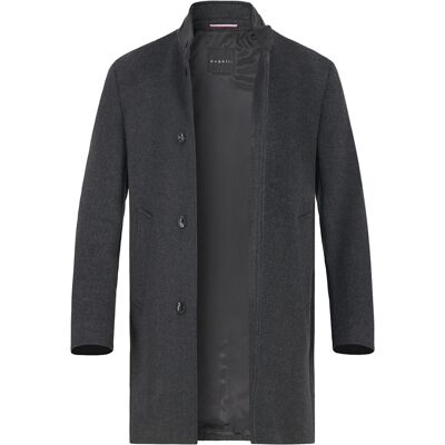 Bugatti Herren Mantel blau Wolle unifarben blau 58 (3XL) male Bugatti Herren Mantel blau Wolle unifarben blau 58 (3XL) male