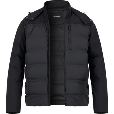 KARL LAGERFELD Herren Steppjacke schwarz Mikrofaser unifarben schwarz 56 (XXL) male KARL LAGERFELD Herren Steppjacke schwarz Mikrofaser unifarben schwarz 56 (XXL) male