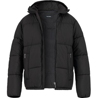 KARL LAGERFELD Herren Steppjacke schwarz Mikrofaser unifarben schwarz 54 (XL) male KARL LAGERFELD Herren Steppjacke schwarz Mikrofaser unifarben schwarz 54 (XL) male