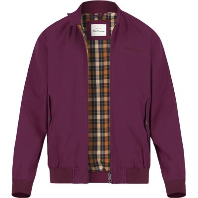 Ben Sherman Herren Blouson rot Baumwolle unifarben rot XL male Ben Sherman Herren Blouson rot Baumwolle unifarben rot XL male