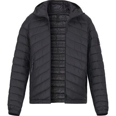 FIRE + ICE Herren Steppjacke schwarz Mikrofaser unifarben schwarz 52 (L) male FIRE + ICE Herren Steppjacke schwarz Mikrofaser unifarben schwarz 52 (L) male