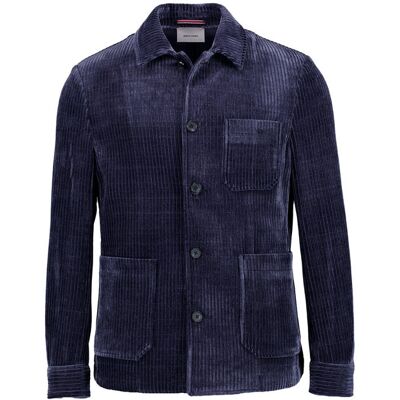 Pierre Cardin Herren Overshirt blau Chenille blau 56 male Pierre Cardin Herren Overshirt blau Chenille blau 56 male