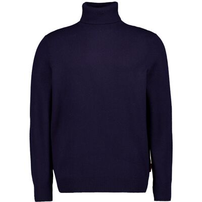 JOOP! Herren Rollkragenpullover blau Wolle unifarben blau XXL male JOOP! Herren Rollkragenpullover blau Wolle unifarben blau XXL male