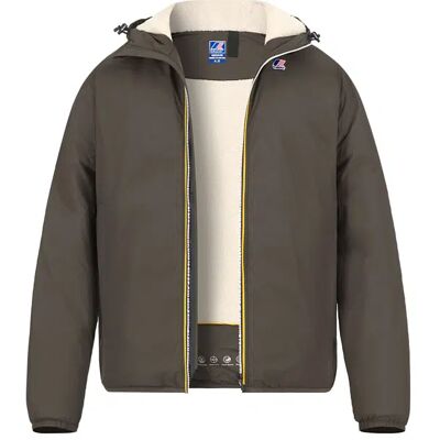 K-WAY Herren Regenjacke braun Mikrofaser unifarben braun L male K-WAY Herren Regenjacke braun Mikrofaser unifarben braun L male