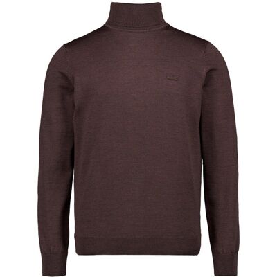 LACOSTE Herren Rollkragenpullover braun Wolle unifarben braun 50 (M) male LACOSTE Herren Rollkragenpullover braun Wolle unifarben braun 50 (M) male